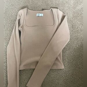 Women’s Hollister XS brown ish square neck top